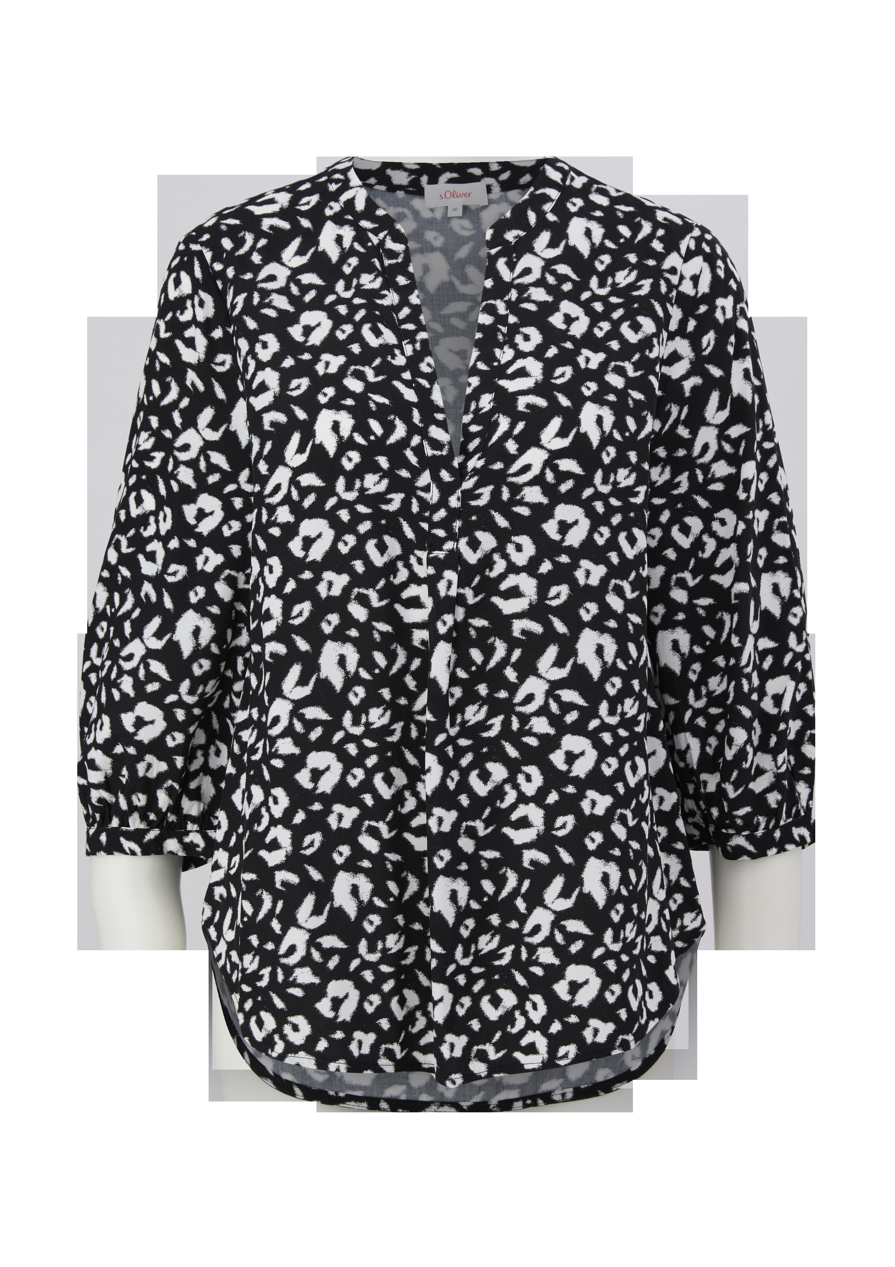Viskosebluse mit Tunika-Ausschnitt  2132607-99A6