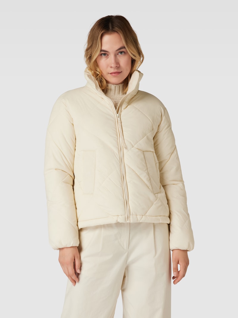 Steppjacke mit Stehkragen Modell 'Bomina' in ecru