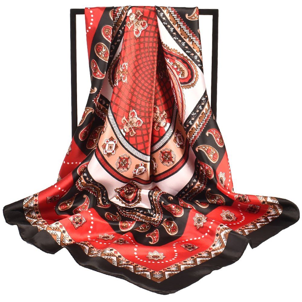 Schlapphut Schal Kopftücher Halstuch Frauen (1-tlg, Bequem und atmungsaktiv) Vintage Paisley-Schal