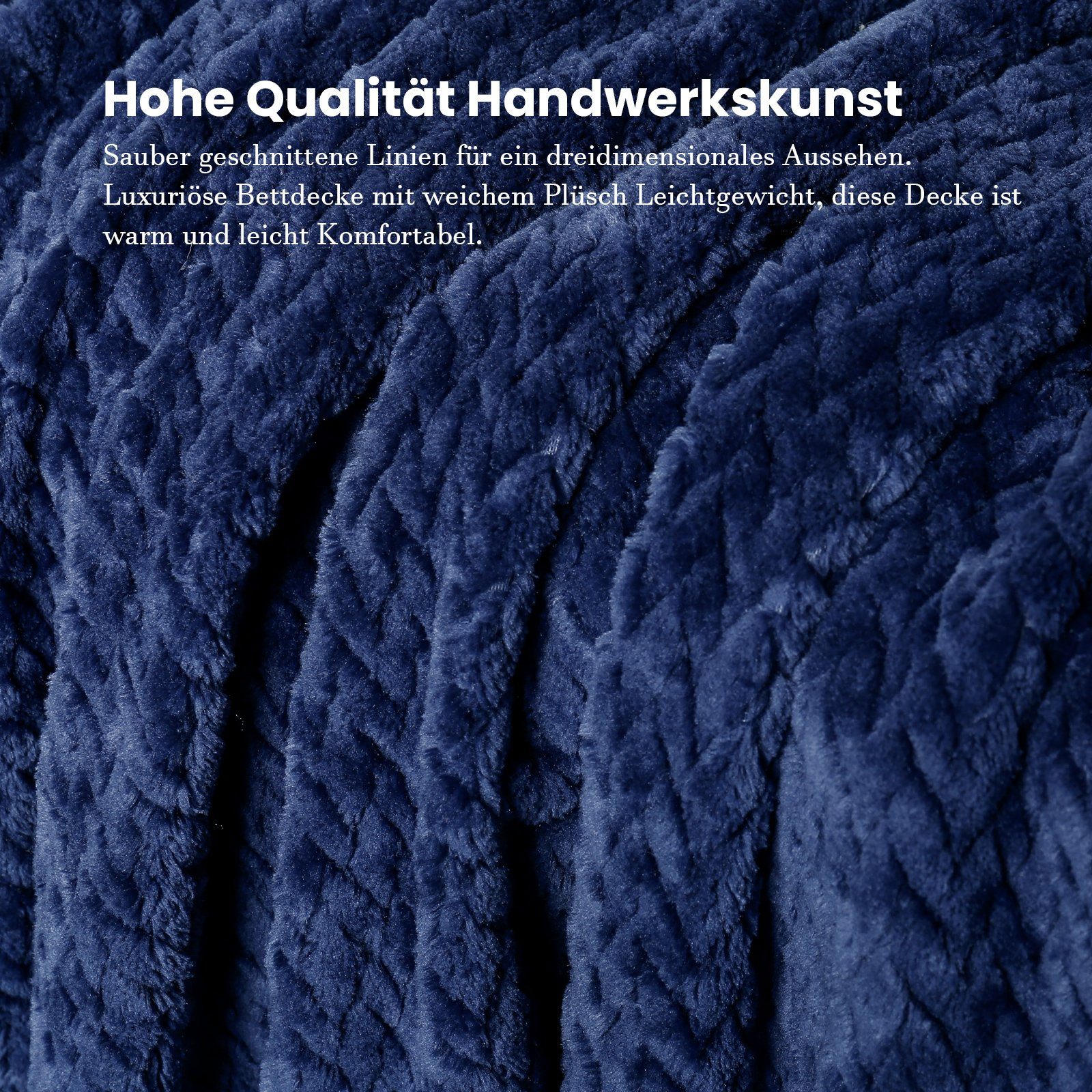 Wohndecke Fleecedecke, 150x200CM Kuscheldecke, 350 g/m², superweiche Wolldecken, Elegear, flauschige Flanell Tagesdecke für alle Jahreszeiten für Bett/Sofa
