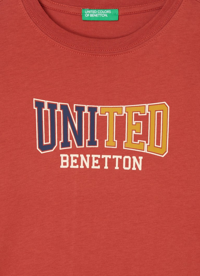 Benetton košulja dugih rukava s printom logotipa