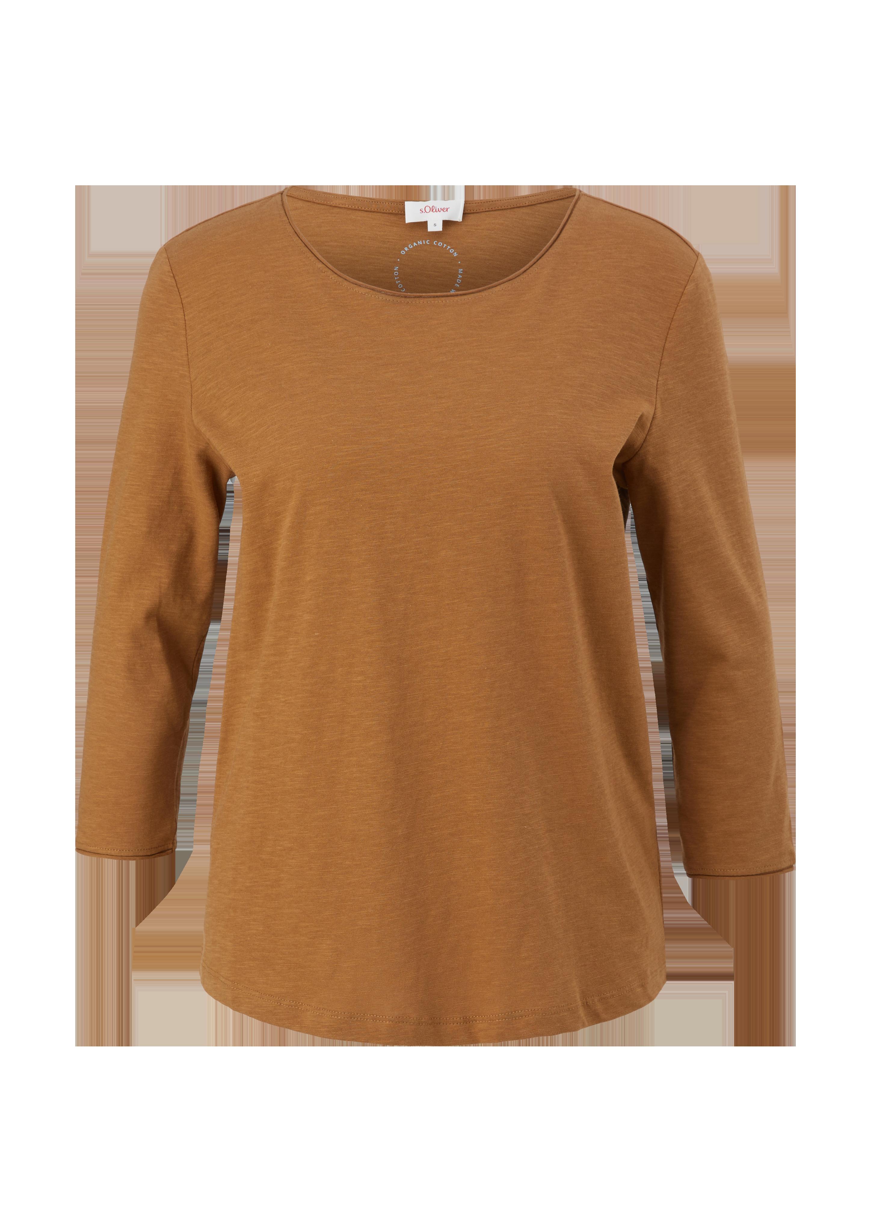 Baumwoll-Shirt mit 3/4-Ärmeln  2126552-8469