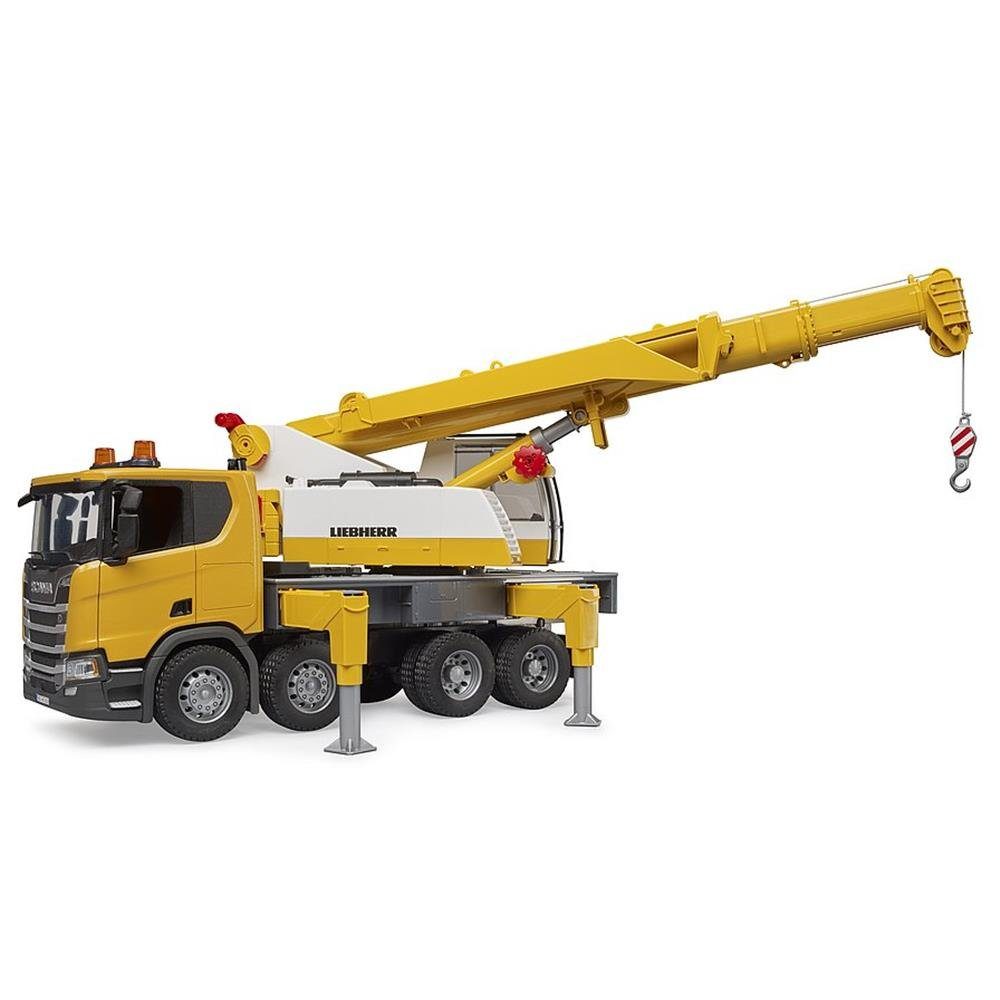 Bruder® Spielzeug-LKW 03571 Scania Super 560R Liebherr Kran-LKW, mit Light & Sound Modul, für Kinder ab 4 Jahren