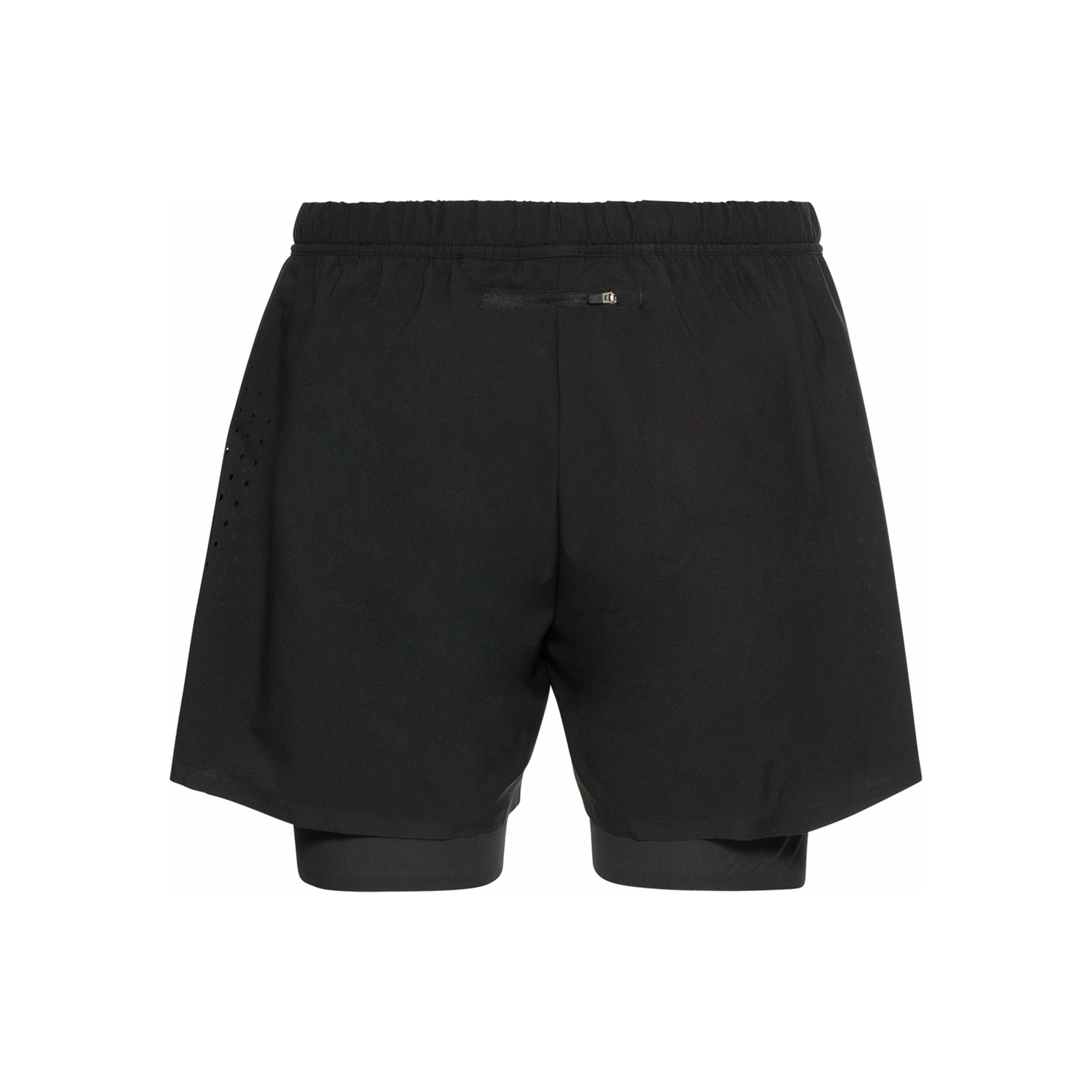 2in1 5in Shorts Herren - Schwarz