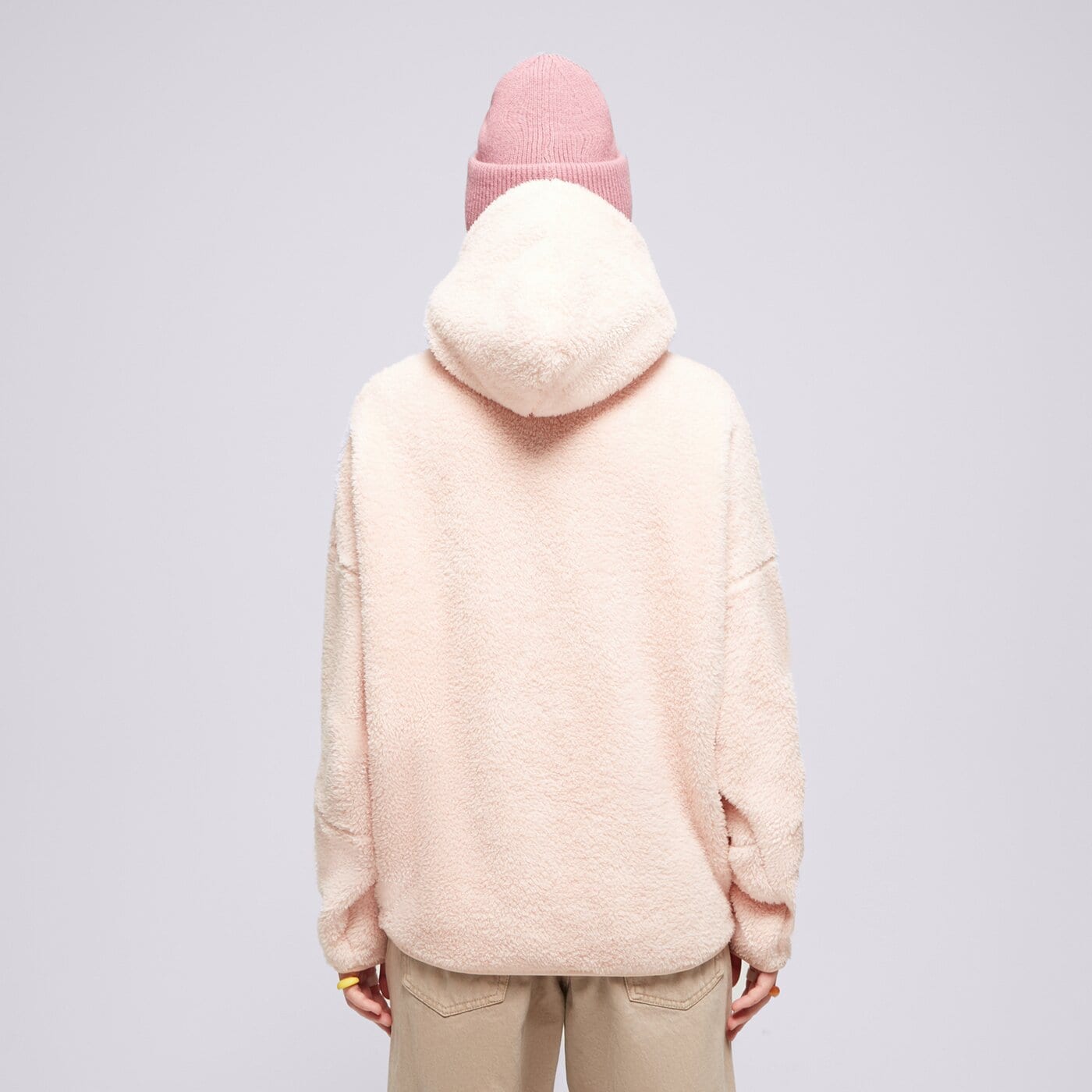 REEBOK HOODIE LUX COZY PLUSH Pudrowy ro