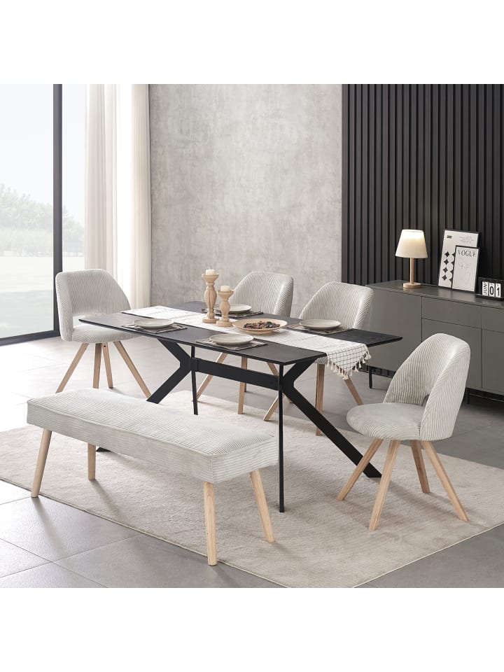 B&D Home Sitzbank EMIL in Grau günstig kaufen