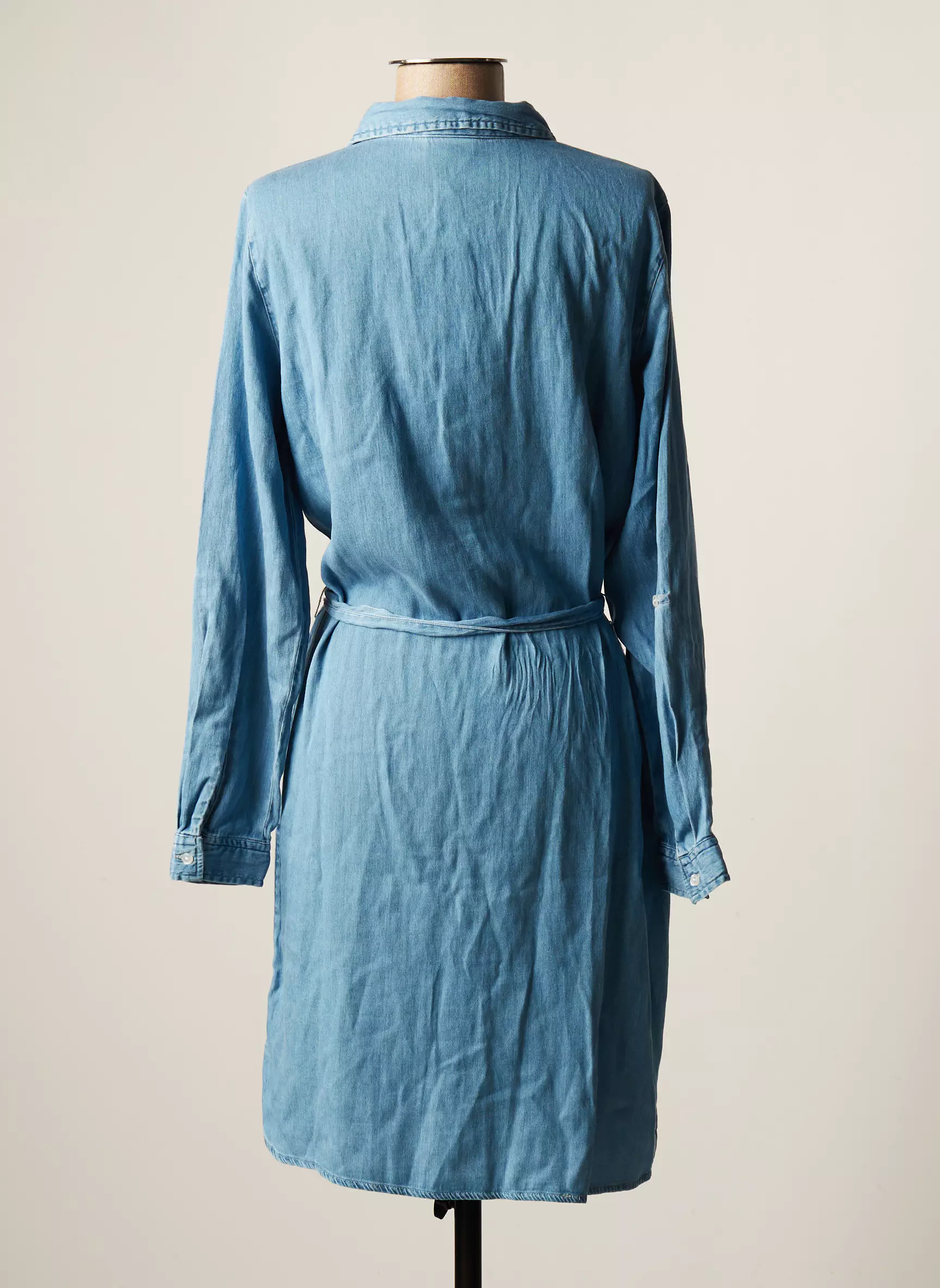 Vila Robes Mi Longues Femme couleur bleu
