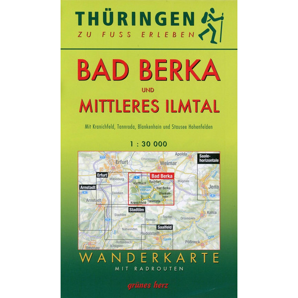Wanderkarte Bad Berka und Mittleres Ilmtal 1 : 30 000 - Wanderkarte