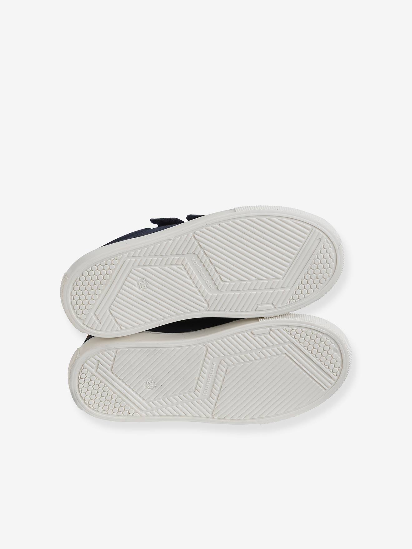 Derbies scratchés cuir garçon marine