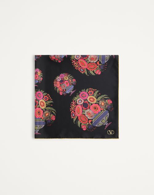 Lenço de papel de seda floral