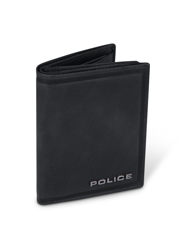 Police Geldbörse Leder 9 cm in black günstig kaufen onesize