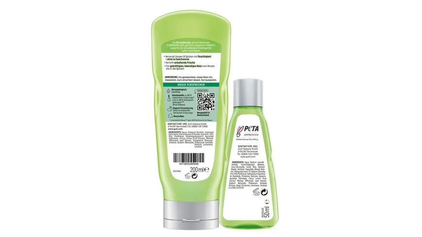 GUHL Frische & Leichtigkeit Belebende Spülung + Mini 250 ml