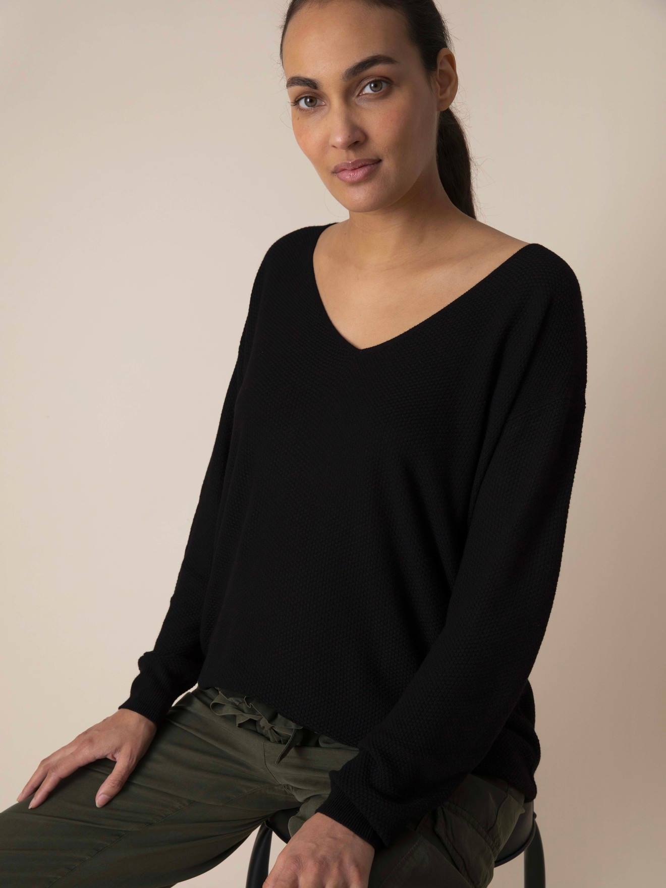 Envie de Fraise Pullover für Schwangerschaft & Stillzeit VANHA ENVIE DE FRAISE - schwarz