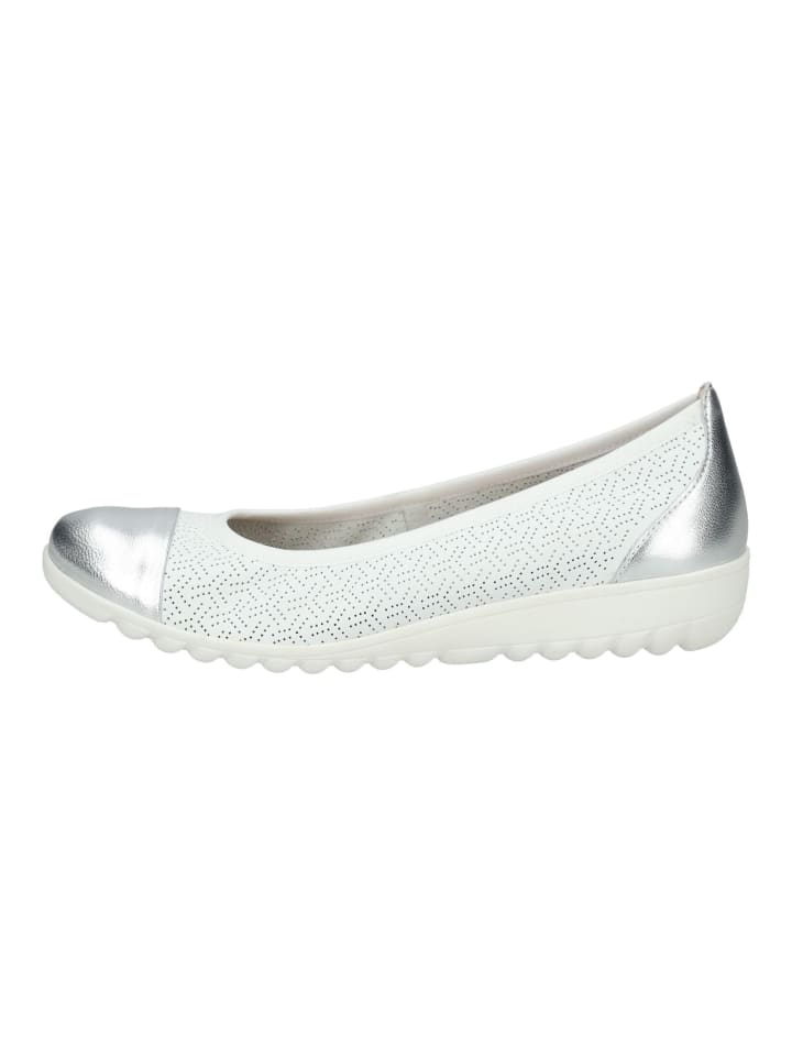 Caprice Ballerinas in Weiß/Silber günstig kaufen