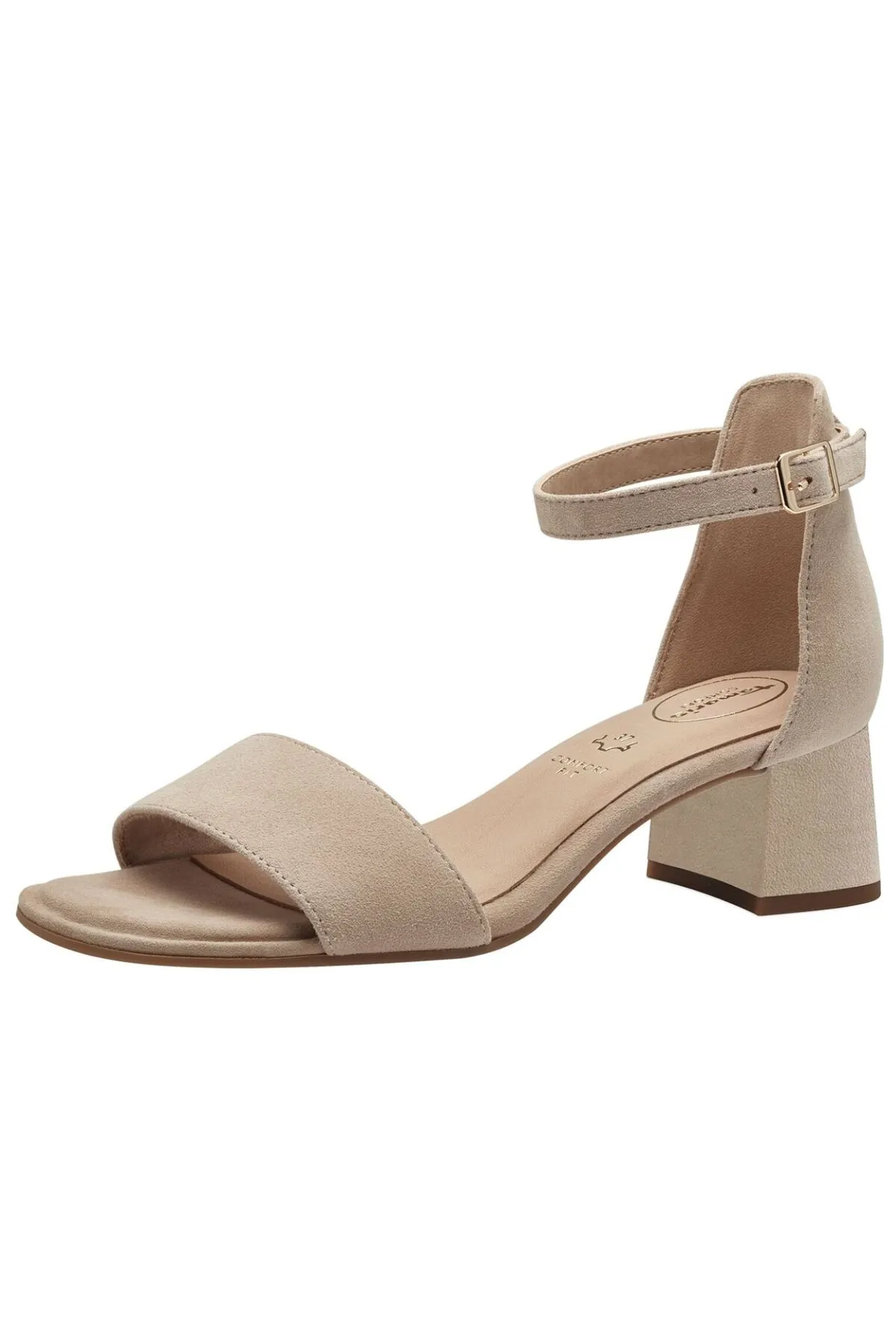 Tamaris Comfort  Sandalette - Beige - Blockabsatz