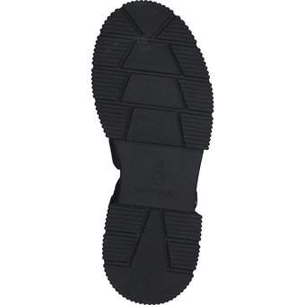 Tamaris Plateau Sandale in schwarz