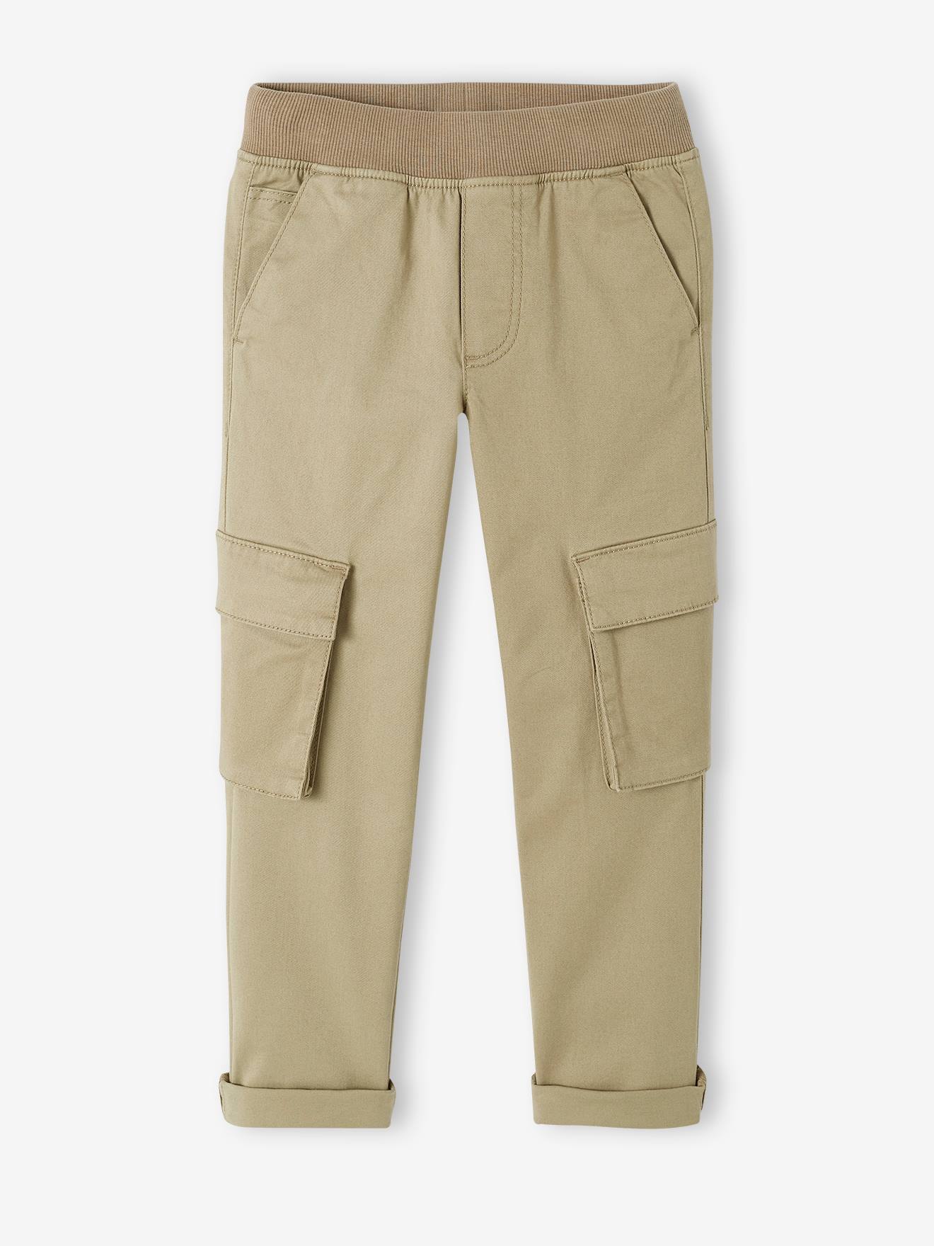 Pantalon cargo MorphologiK facile à enfiler garçon Tour de hanches FIN bronze