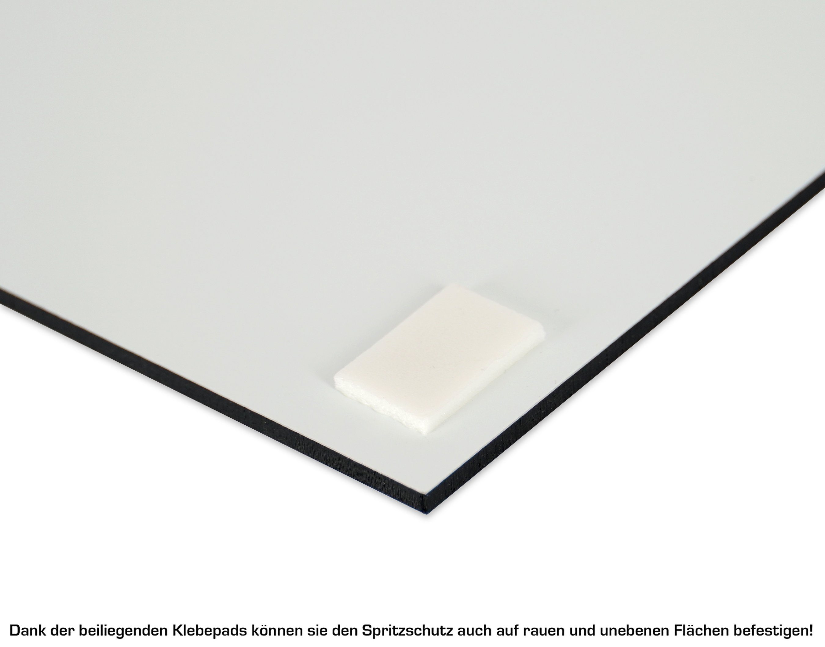 queence Küchenrückwand Kaffee Cappuccino Coffee Latte Spritzschutz Wandschutz für Herd/Spüle, (1-tlg), 60x40x0,3 cm - Hitzebeständig - Herdspritzschutz - Alu-Dibond