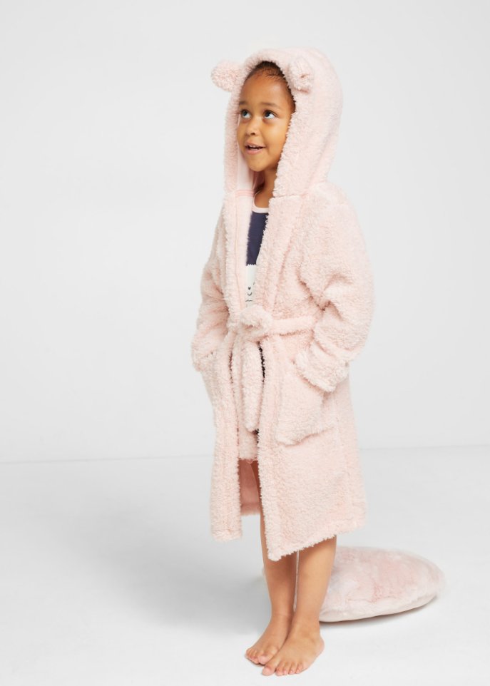 Kinder Morgenmantel aus Teddyfleece