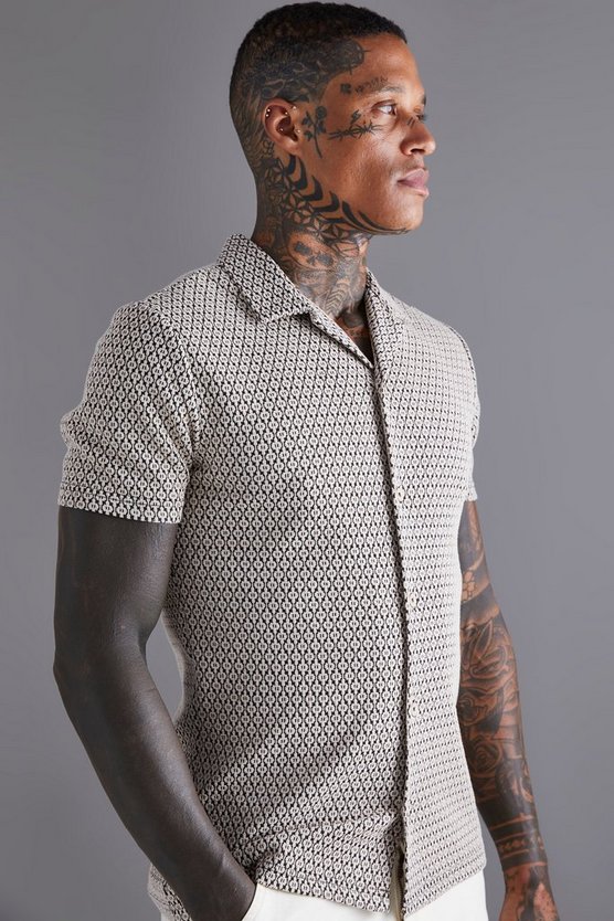 Kurzärmliges Muscle-Shirts mit Print