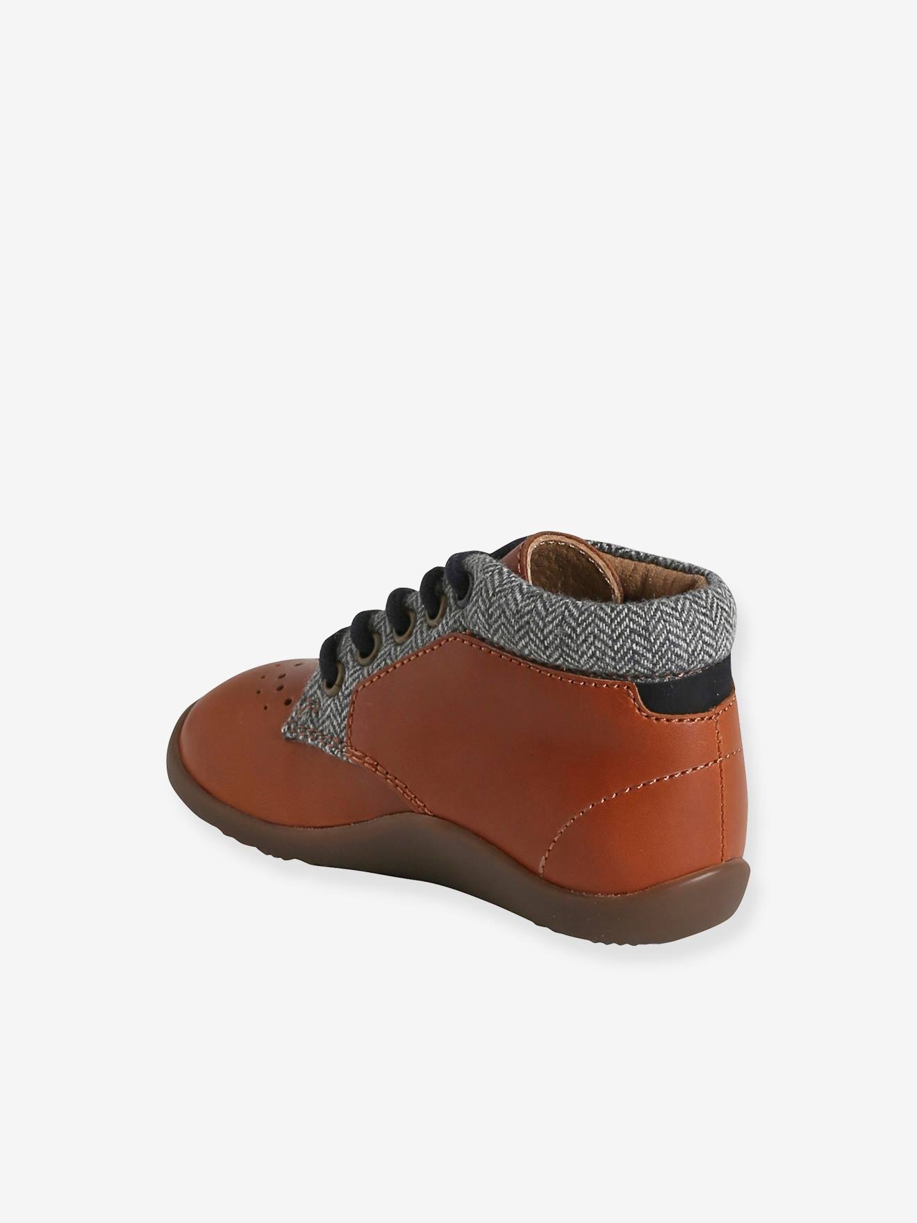 Vertbaudet Jungen Baby Lauflern-Boots - braun
