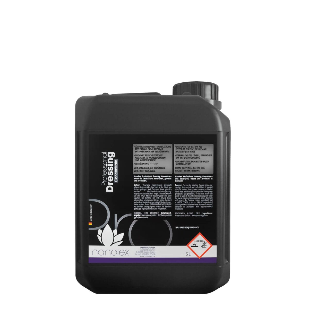 Nanolex Professional Dressing Concentrate Kunststoffversiegelung 5L