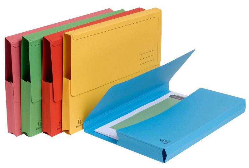 Exacompta Dokumentenmappe 46971E DIN A4 Pappkarton 24 (B) x 32 (H) cm Farbig sortiert 50 Stück
