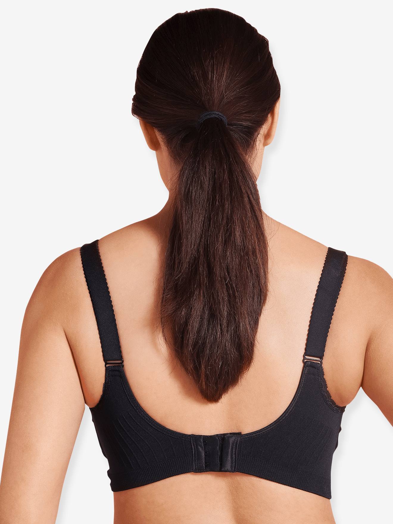 Soutien-gorge rembourré grossesse et allaitement sans coutures Carri-gel® CARRIWELL noir