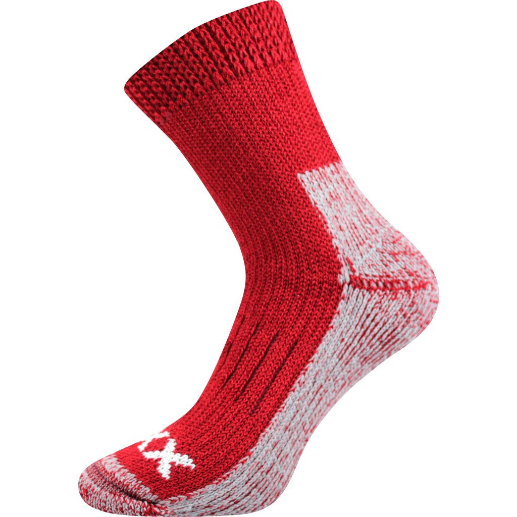 Voxx Alpin Rubinrot Merino Sportsocken