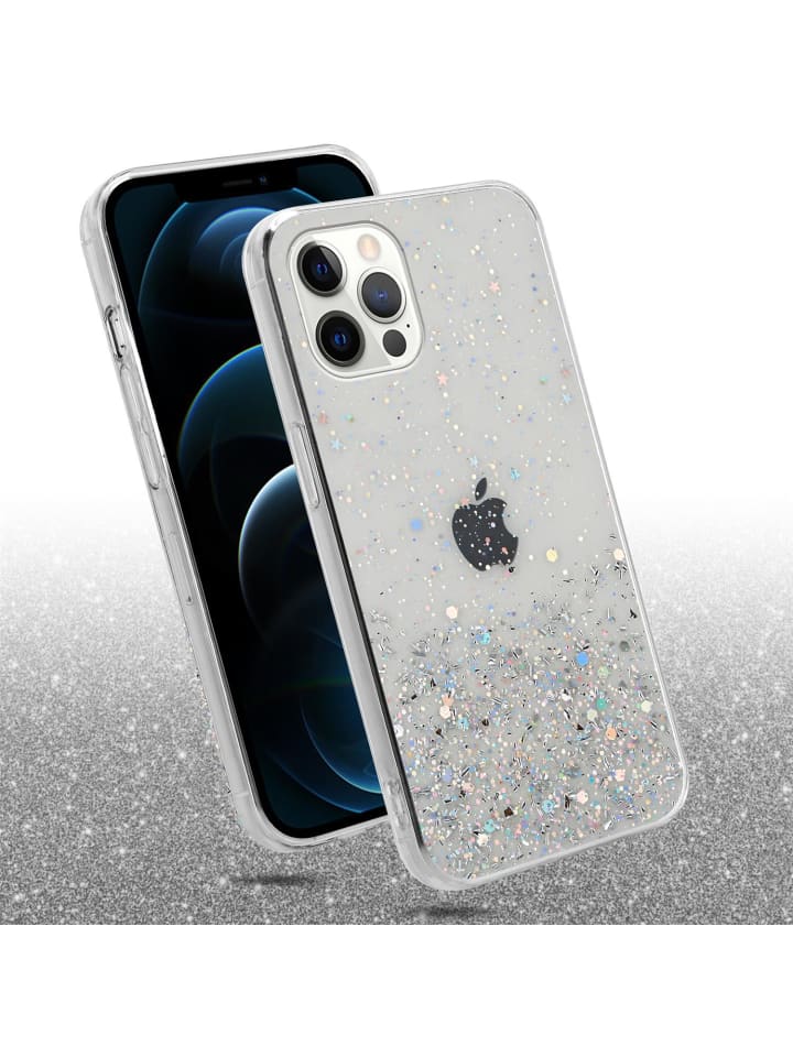 cadorabo Hülle für Apple iPhone 12 PRO MAX Glitter in Transparent mit Glitter günstig kaufen onesize