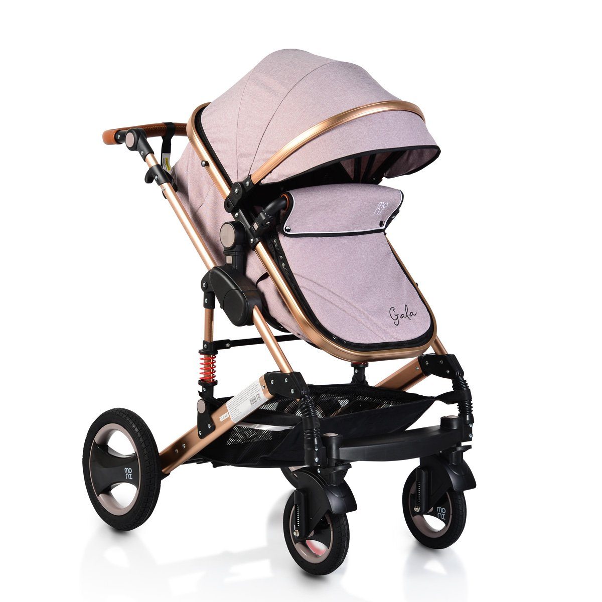 Moni Kombi-Kinderwagen Kinderwagen Gala, Tragetasche Sportsitz umbaubar Wickeltasche Sitz umkehrbar