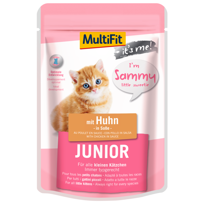 MultiFit Nassfutter MultiFit It's Me Sammy Junior Huhn 96x85 g