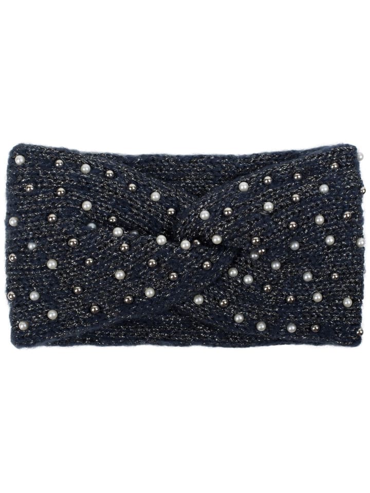 styleBREAKER Strick Stirnband in Dunkelblau günstig kaufen onesize