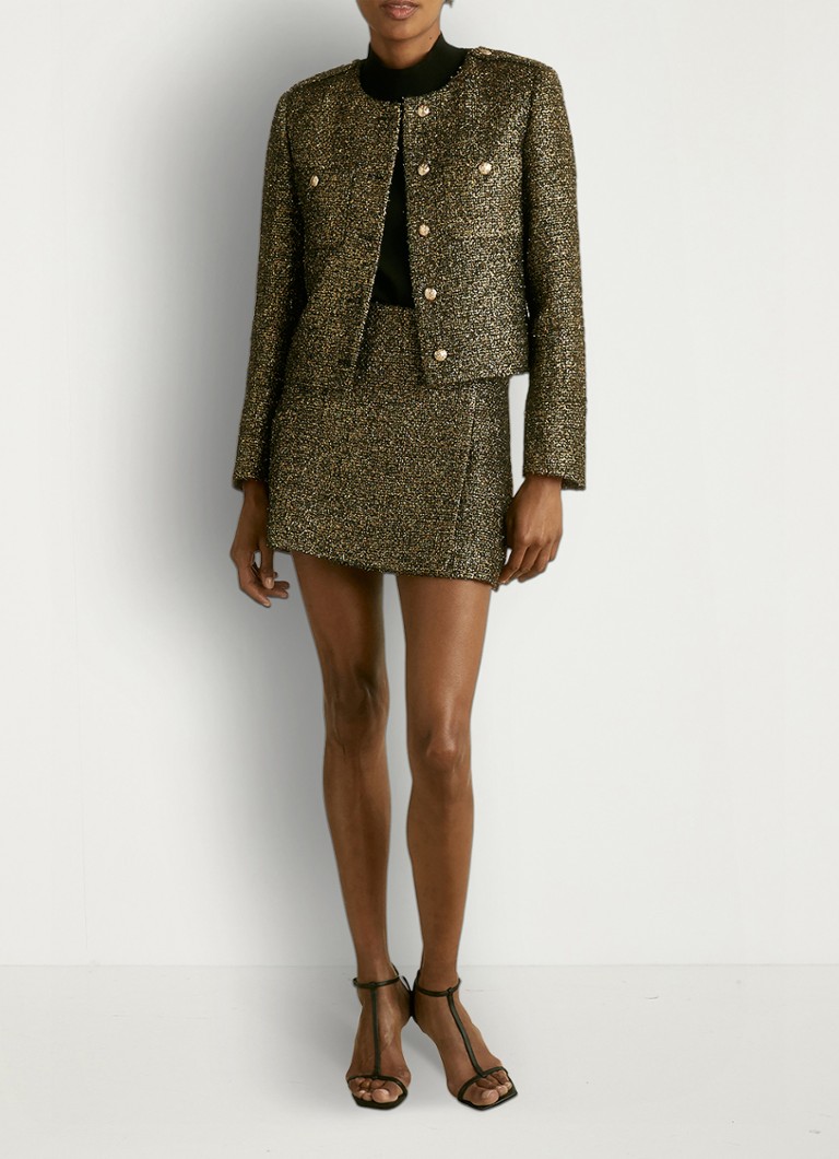 Blazer corto Reiss Wynee con inserti in lurex