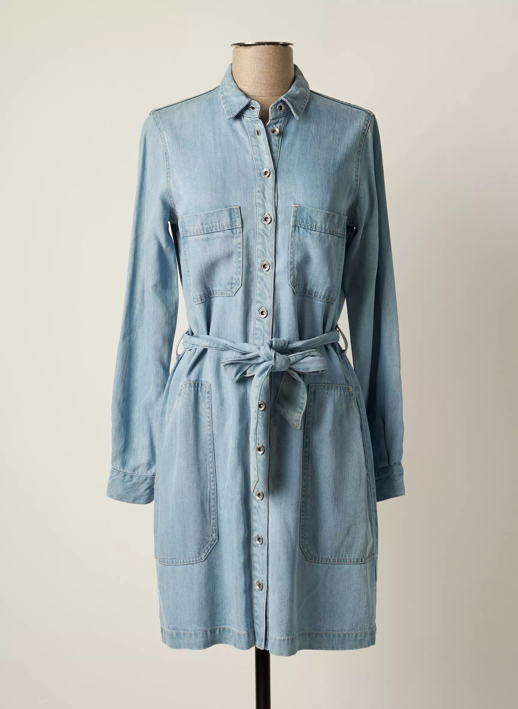 Salsa Robes Mi Longues Femme couleur bleu