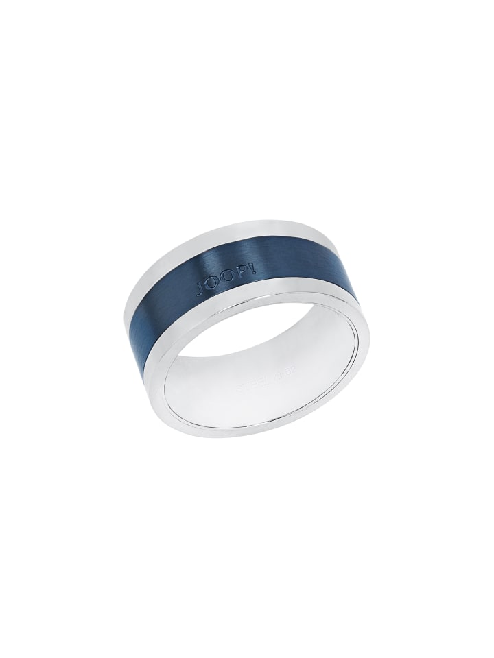 JOOP! Ring Edelstahl, IP Blau in Blau günstig kaufen