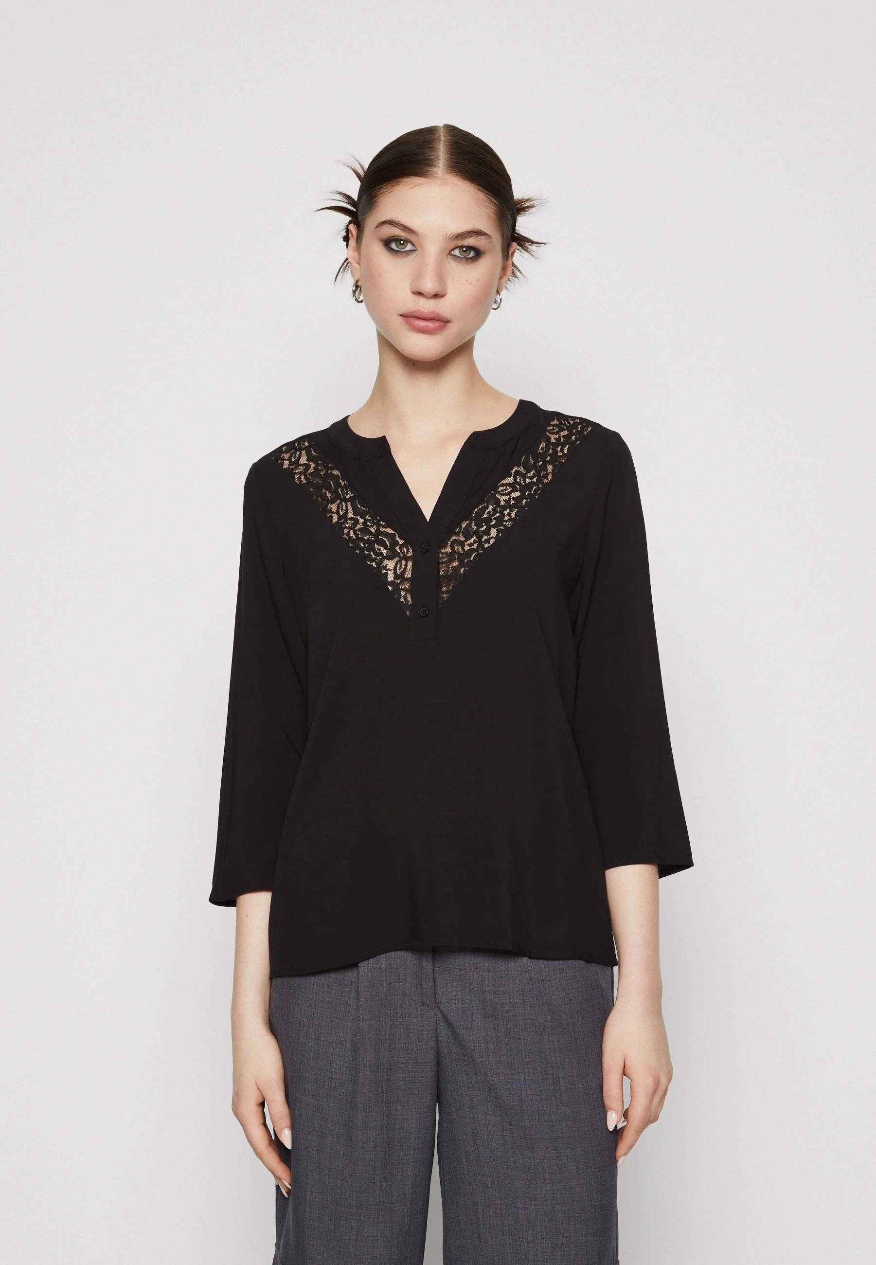 Vero Moda VMLILOU CAMISA DE CUELLO EN V - Camiseta de manga larga
