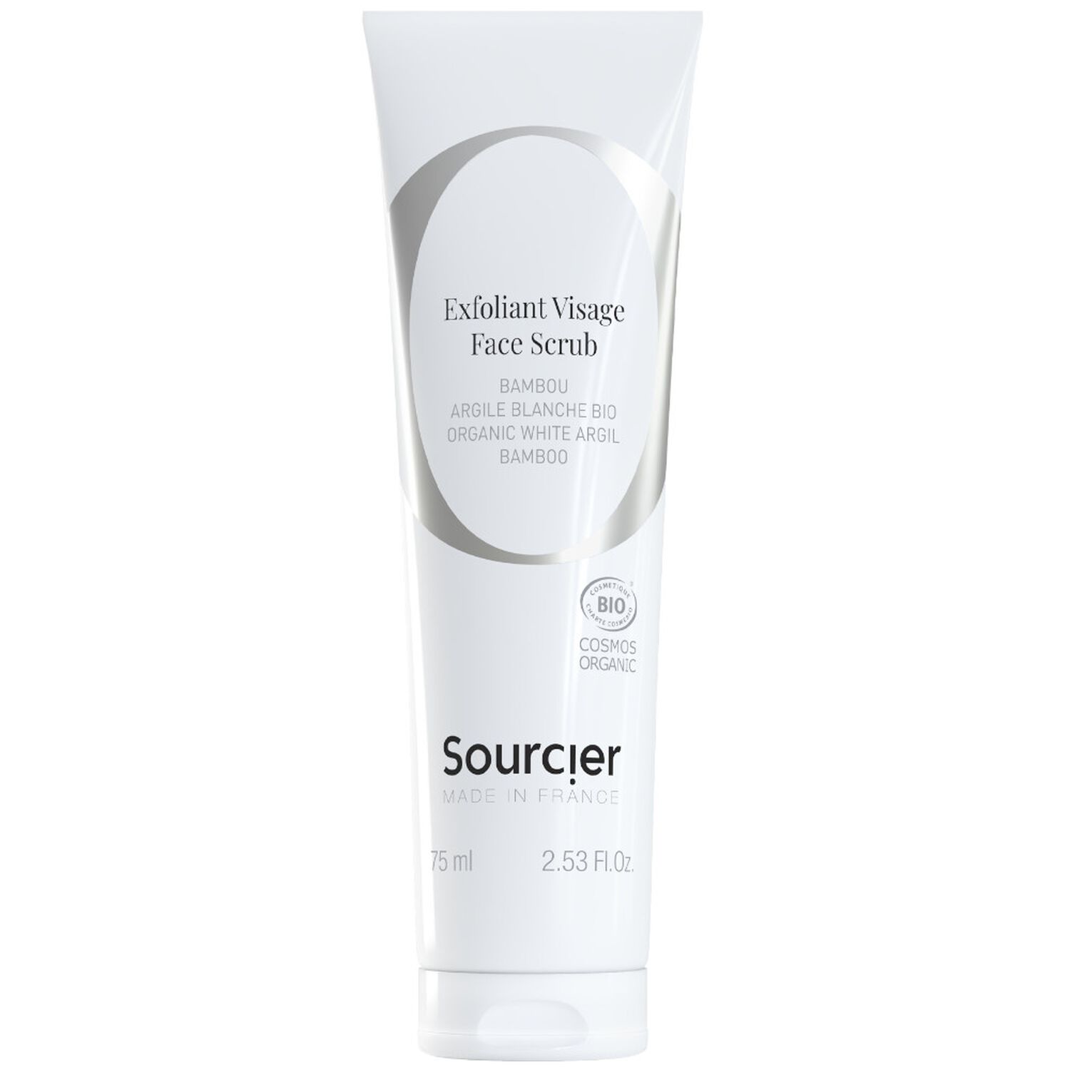 Sourcier Exfoliant Visage Bambou Argile Blanche Bio