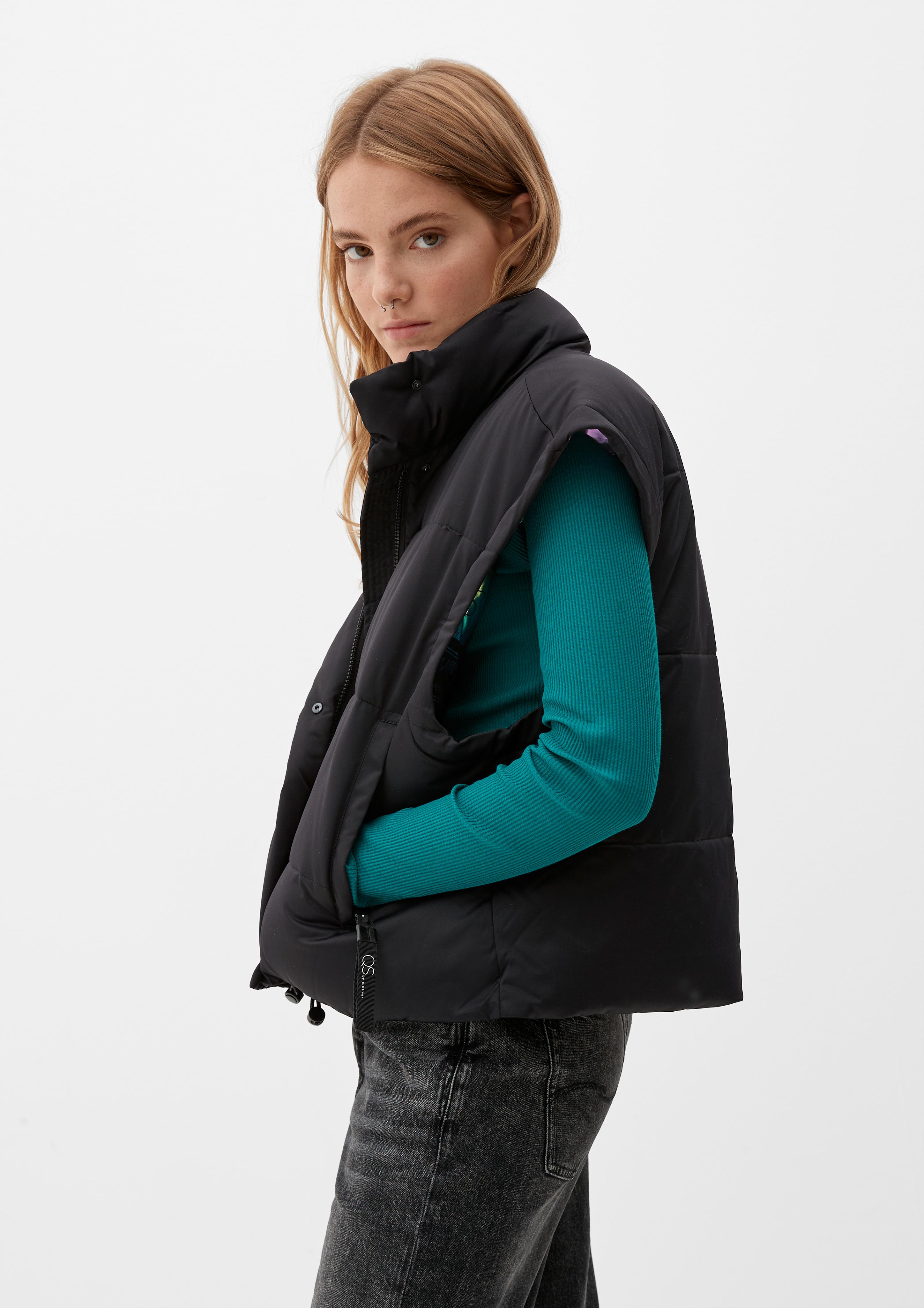 Puffercoat mit abnehmbaren Ärmeln  2116130-9999