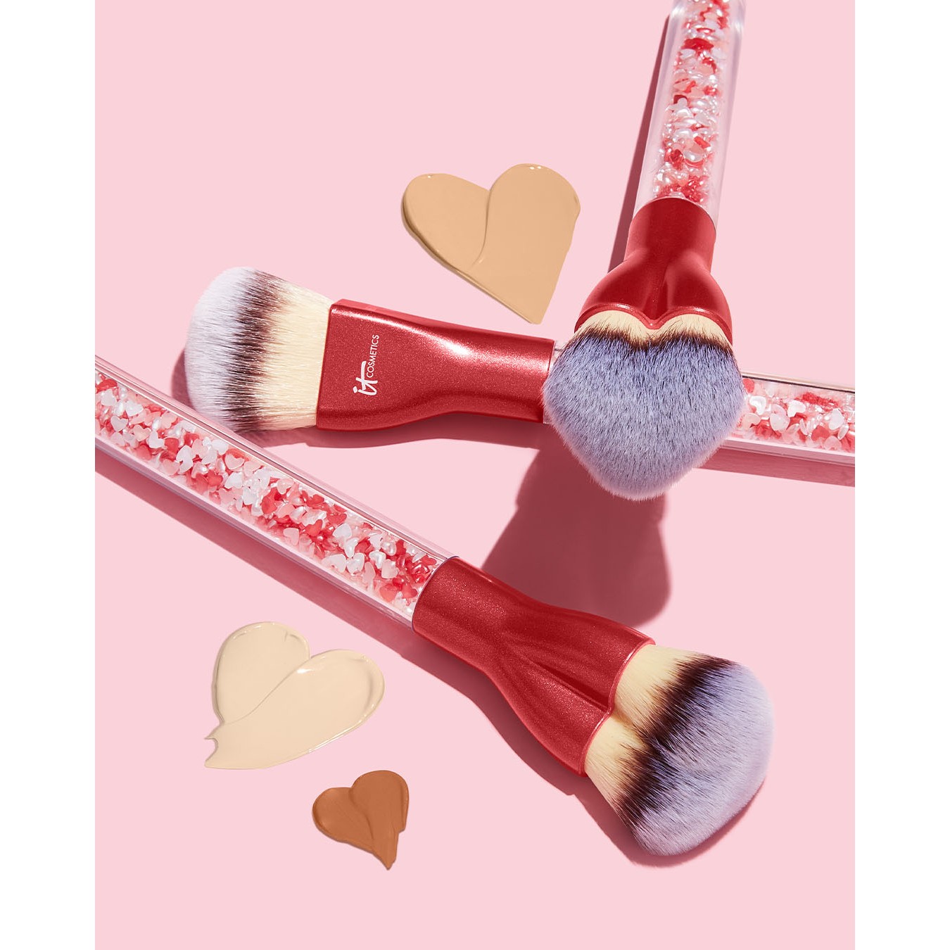 Limited Edition - Heavenly Luxe Love Is The Foundation Heart-Brush