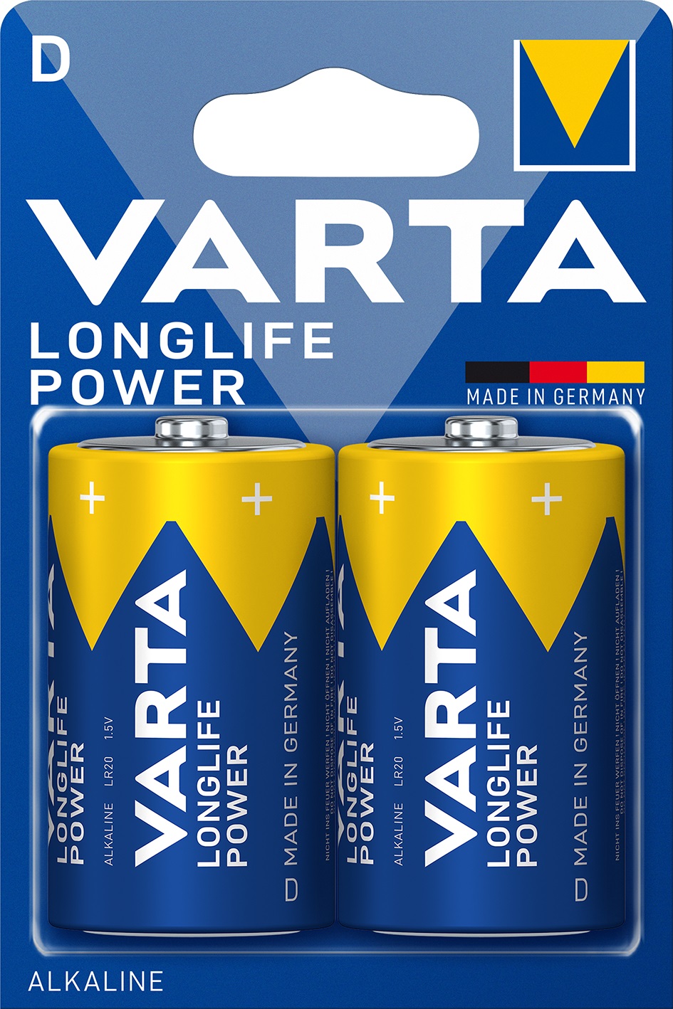 VARTA LR20/D Longlife Power 1,5-V-Alkalibatterien - ATU
