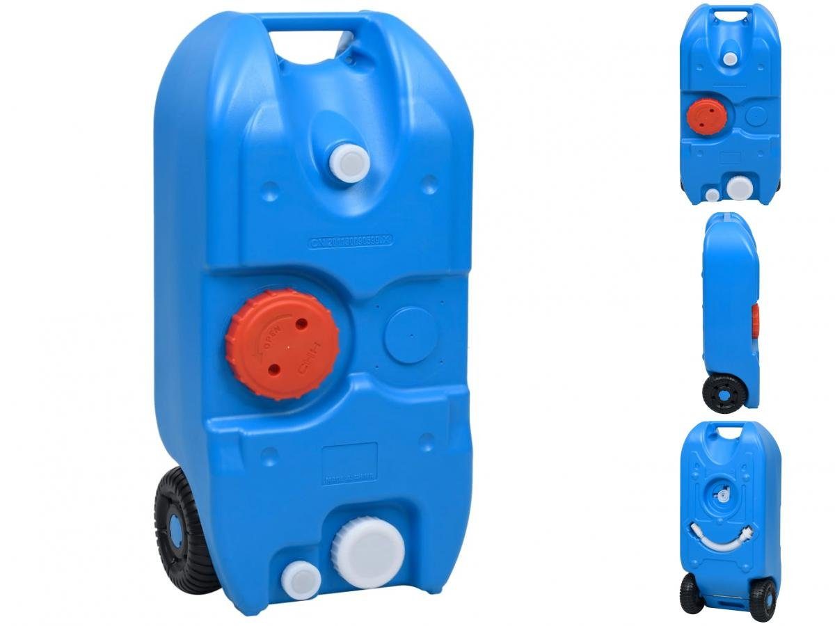 vidaXL Campingtoilette Camping-Wassertank mit Rollen 40 L Blau