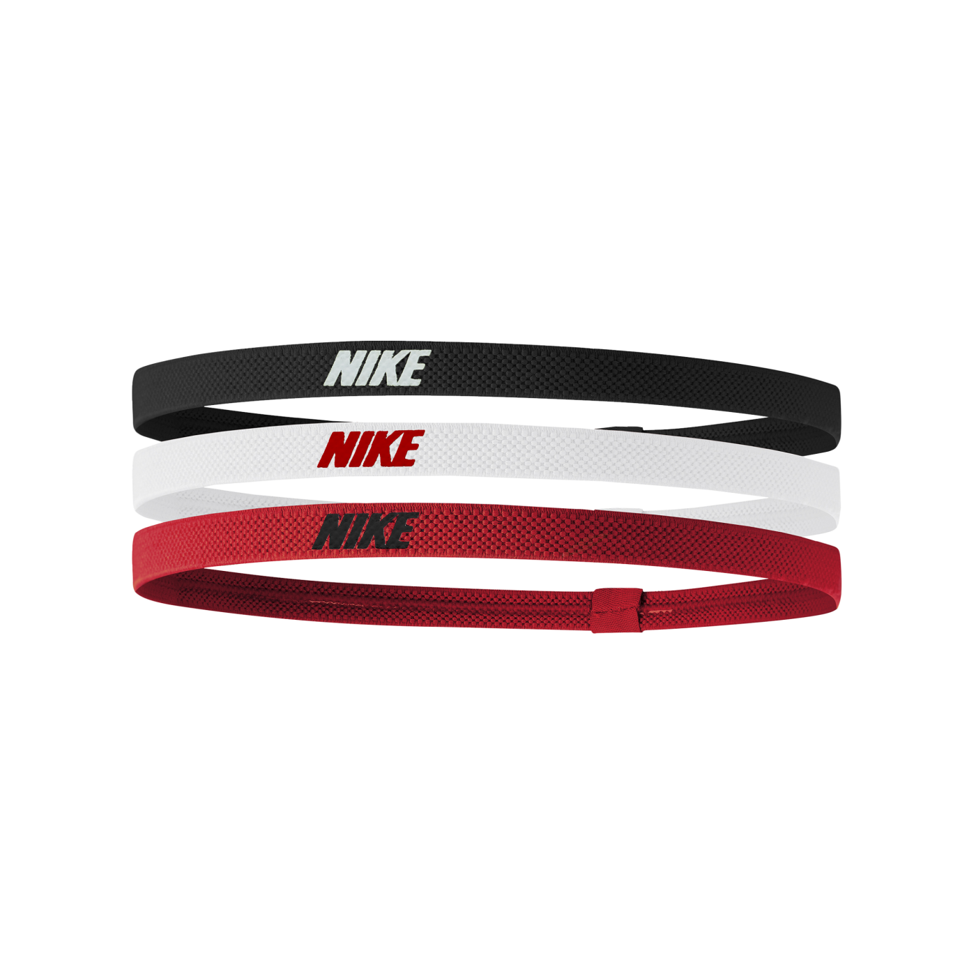 Nike Elastic 2.0 Stirnbänder 3er Pack Schwarz F083