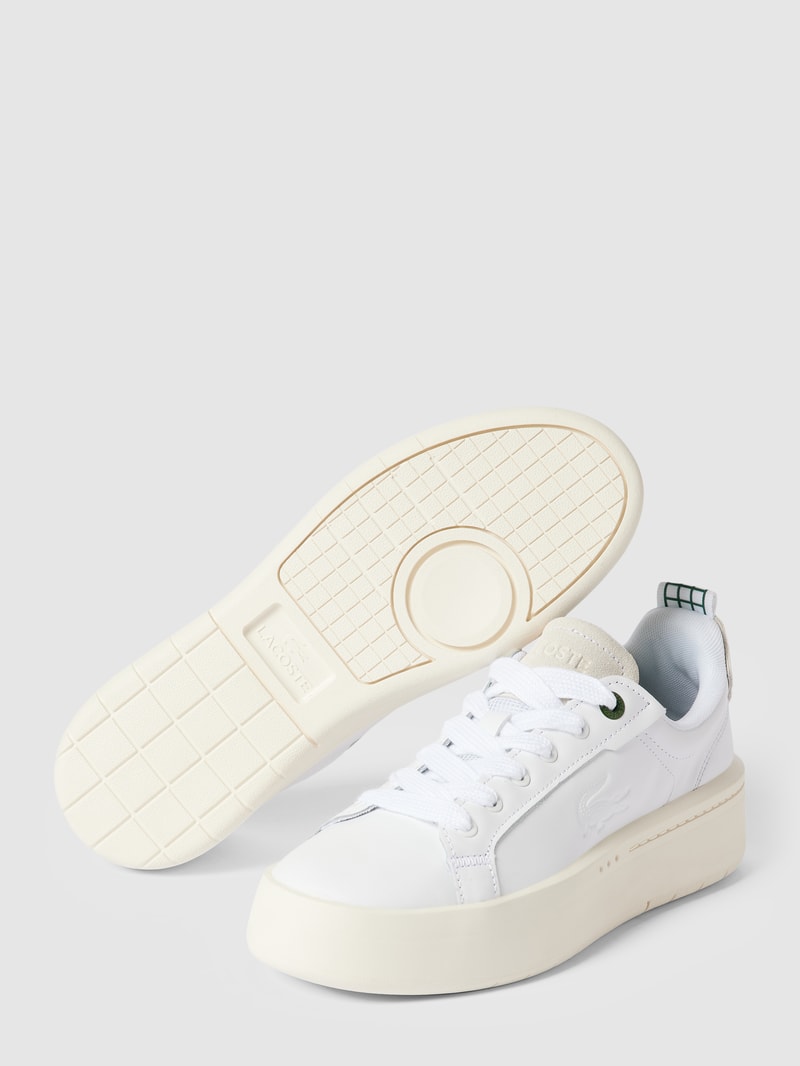 Plateau-Sneaker mit Label-Details Modell 'CARNABY' in weiß