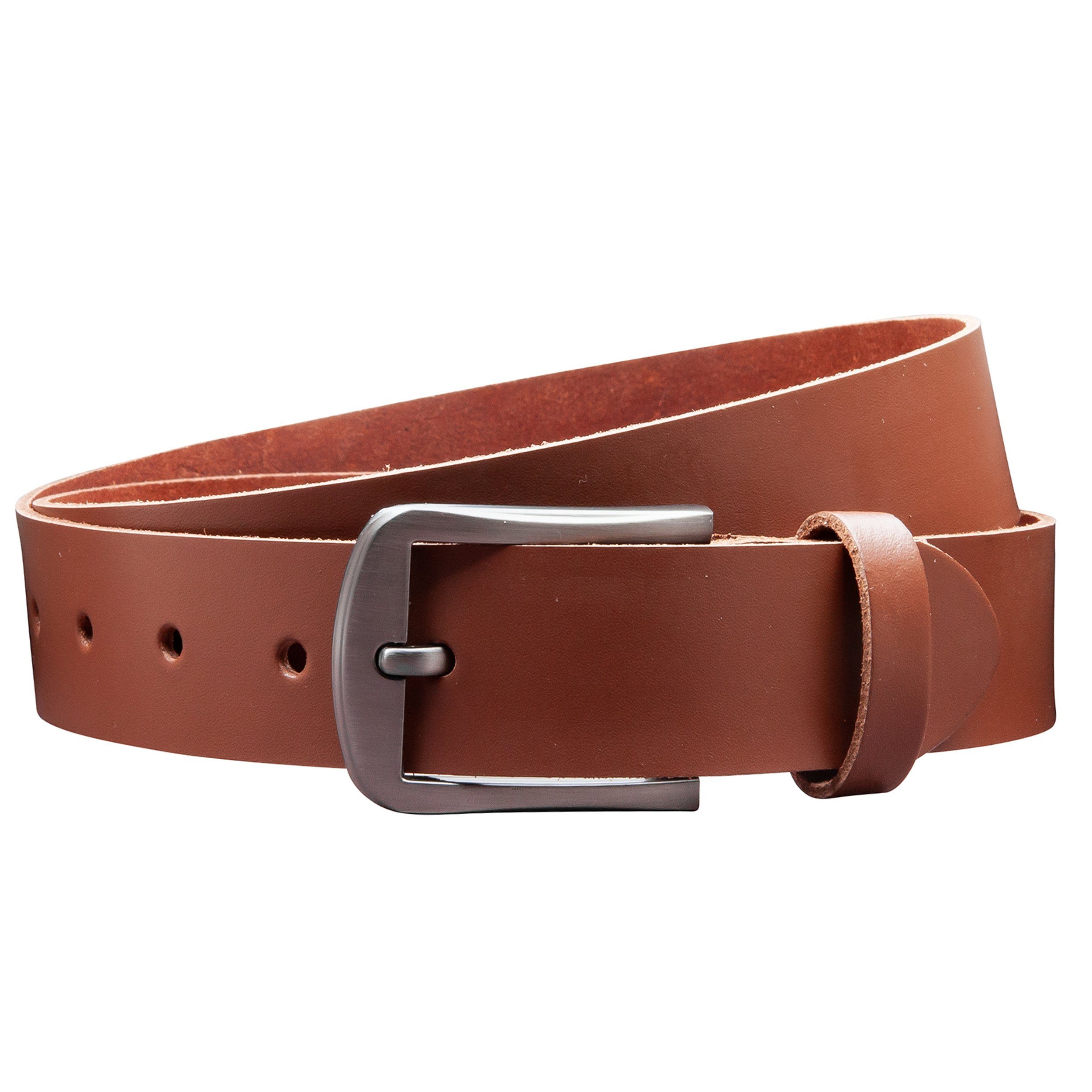 COLOGNEBELT Ledergürtel OM416-SL-Hellbraun MADE IN GERMANY, Hellbraun Kürzbar, 100 % Echtleder, Aus einem Stück, Unisex