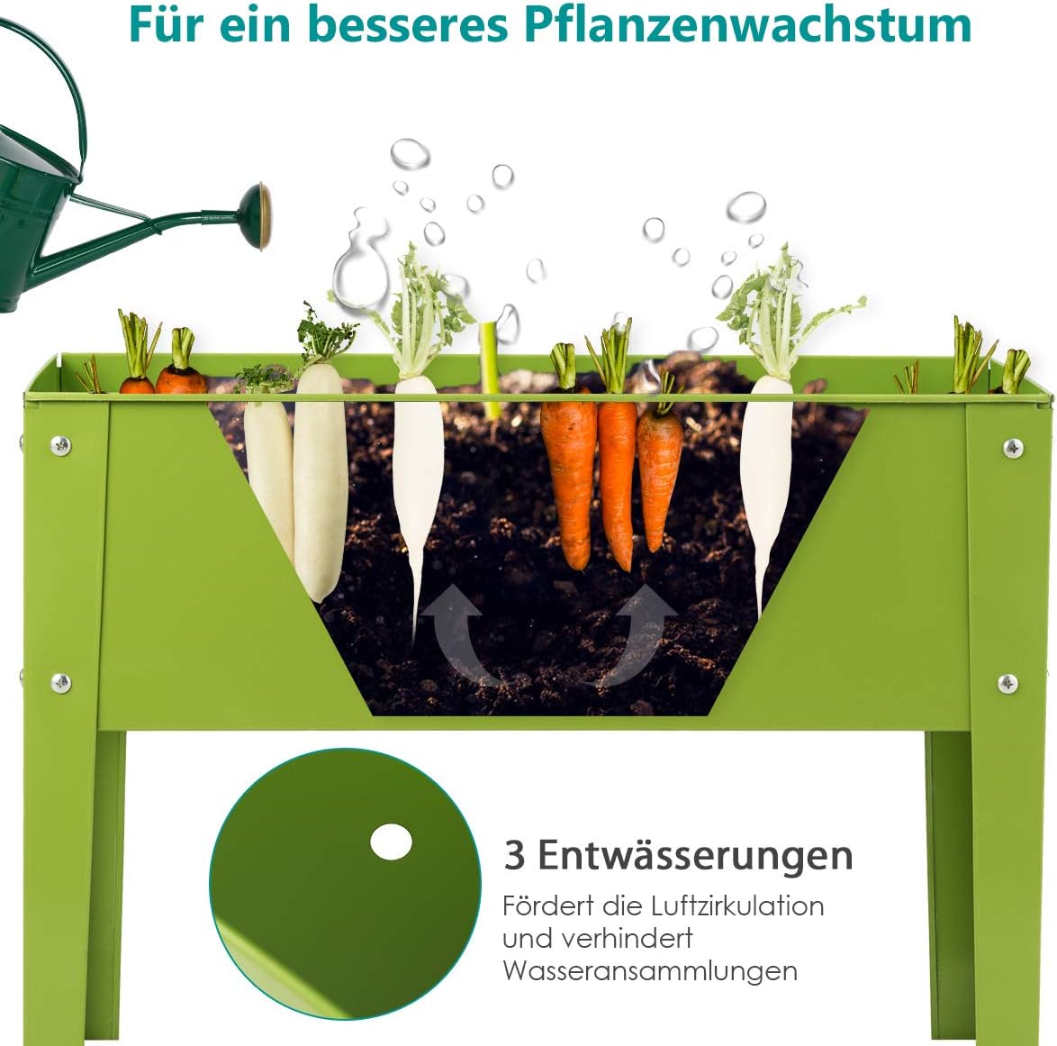 Costway Hochbeet Metall