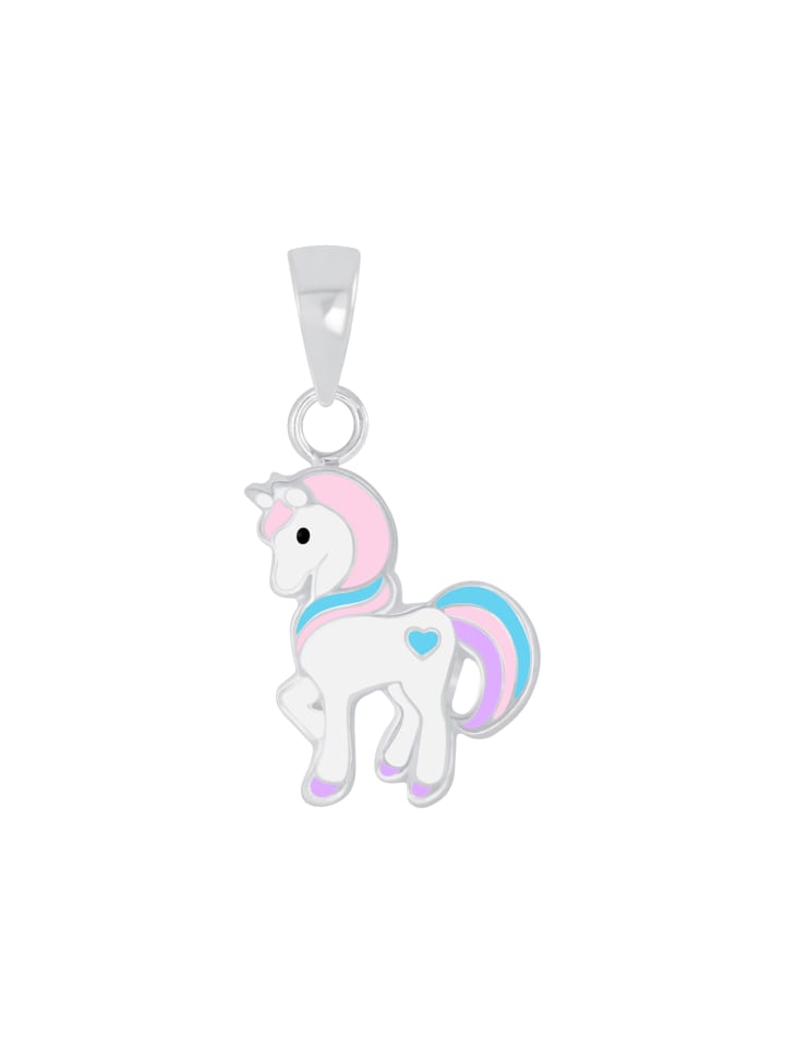Alexander York Kinderschmuck-Set EINHORN HERZ hellrosa in 925 Sterling Silber, 4-tlg. günstig kaufen onesize