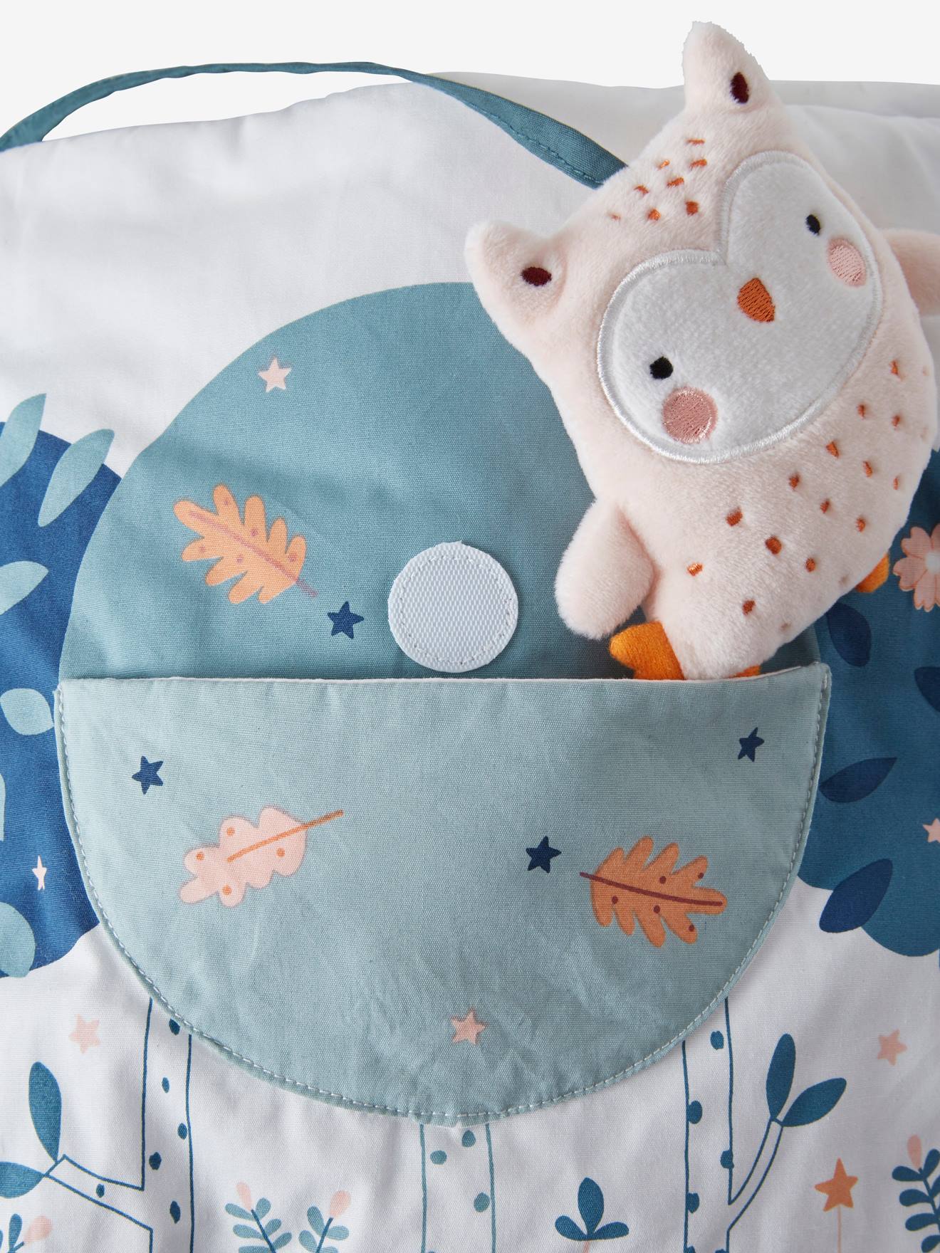 Livre d'éveil + peluches en velours Forêt enchantée multicolore