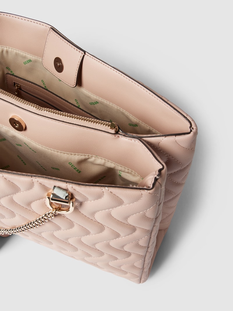 Tote Bag mit Steppnähten Modell 'ECO' in altrosa