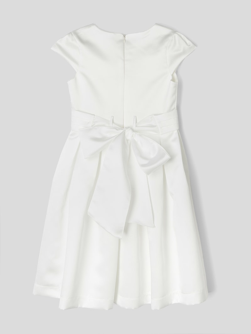 Kleid mit Taillenpasse in ecru